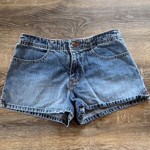Women's LEI Midwash Blue Denim Jean Shorts